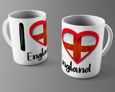 Tasse/Kaffeebecher I Love England