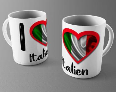 Tasse/Kaffeebecher I Love Italien