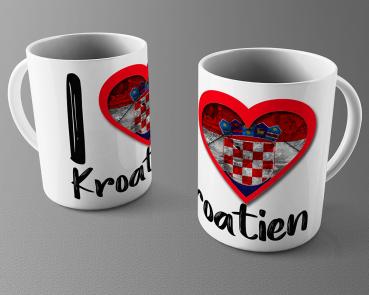 Tasse/Kaffeebecher I Love Kroatien