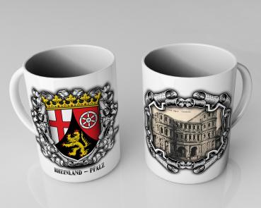Tasse/Kaffeebecher Rheinland Pfalz mit Bild