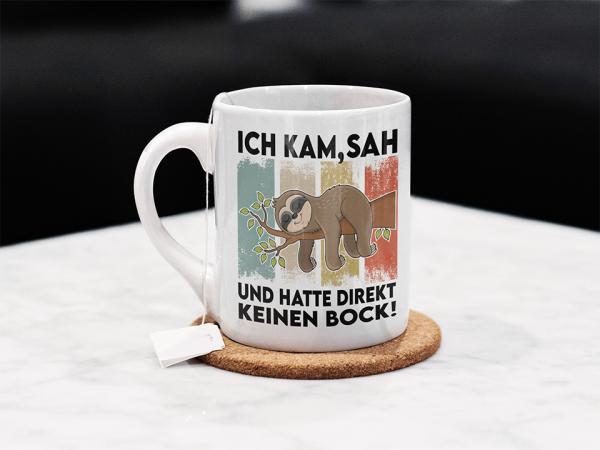 Tasse/Kaffeebecher Ich kam, sah...