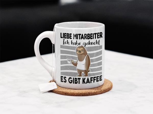 Tasse/Kaffeebecher Liebe Mitarbeiter